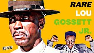 AN OFFICER AND A GENTLEMAN: Lou Gossett chats with Arsenio Hall, Circa 1989