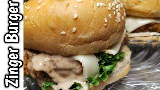 Zinger burger recipe by Golden food recipes,