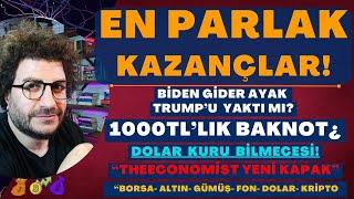 "EN PARLAK KAZANÇLAR" |1000TL'lik BANKNOT¿ DOLAR KURU BİLMECESİ | TheEconomist KAPAK! #altın #gümüş