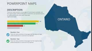 Map of Ontario Canada: Ontario PowerPoint maps for presentation