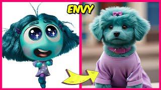 Inside Out 2 Movie Characters As Dogs  + Guess The Voice Quiz + Their Favorite Things!