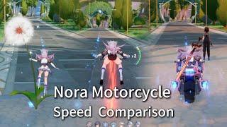 Nora Motorcycle Skill Speed Comparison Tower of Fantasy CN 4.2