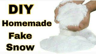 DIY Homemade Fake Snow | How to make a fake snow | CRAFT TAG