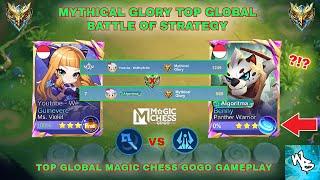 TOP 2 VS TOP 7 GLOBAL BATTLE - BATTLE OF STRATEGY - BEST MAGIC CHESS SYNERGY - MAGIC CHESS GO GO