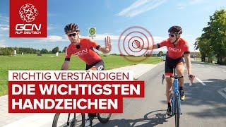 Richtig verständigen - Die wichtigsten Handzeichen für Radfahrer