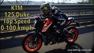 2018 KTM 125 Duke - Real Top Speed 110 kmph & 0-100 kmph