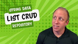 Spring Data List Crud Repository: A look at the new interface in Spring Data 3.0