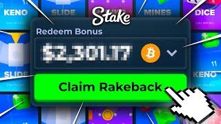 I GAMBLED MY RAKEBACK ON STAKE AND MADE CRAZY PROFIT!