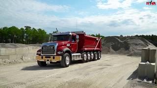 GODWIN dump truck on MACK with HYVA hydraulic - American truck