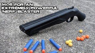 EASILY MODDED TO SHOOT NERF DARTS! Umarex T4E .68 CO2 Paintball Shotgun Review | Walcom S7