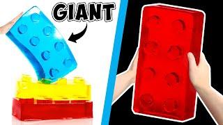 World's LARGEST GIANT LEGO GUMMY Bricks... *oddly satisfying*