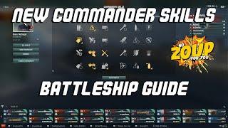 World of Warships New Commander Skills Battleship Guide