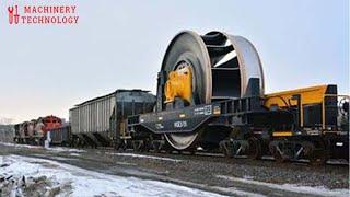Incredibly Modern Machinery Technology Producing Railway - Mass Production Automatic Train Wheels