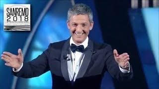 Sanremo 2018 - 1^ serata - Fiorello super ospite sul palco dell'Ariston