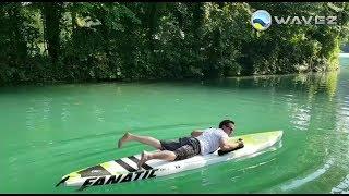 Scubajet Jet-Propelled Dive Scooter on a SUP