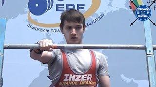 Marichev Ilia - 1st Place 59 kg sub jr - EPF Classic Championships 2019 - 588.5 kg Total