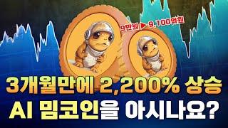 9만원으로 9,100만원 만들었다! 3개월만에 2,200% 상승한 "이 밈코인"?