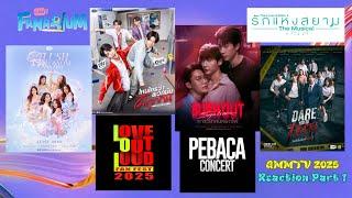 GMMTV 2025 Trailer Reaction Part 1| Love of Siam musical Dare U2 Death, Head2Head & Burnout Syndrome