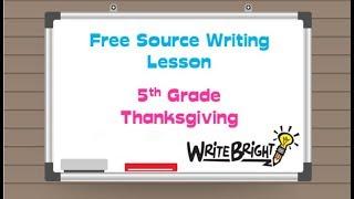5th Grade Source Guided Writing Lesson FSA Core Knowledge Write Bright