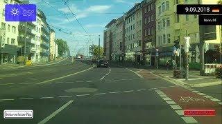 Driving through Bonn (Germany) from Zentrum to Beuel 9.09.2018 Timelapse x4