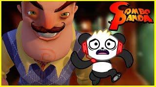 Scary Hello Neighbor Challenge! Let's Play with Combo Panda!