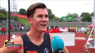 2020 Norwegian Athletics Championships, Men's 800m w/Jakob Ingebrigtsen interview (Eng.subs)