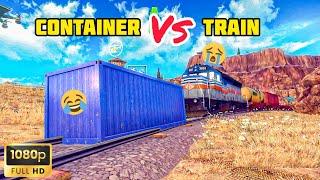 SUPER HEAVY CONTAINER VERSUS TRAIN | OFF THE ROAD HD OPEN WORLD DRIVING GAME