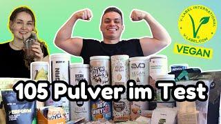 105 Vegane Proteinpulver im ultimativen Test (nur wenige gut!)