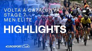 Bumps & Bruises in Barcelona  | Stage 7 Highlights Volta a Catalunya 2024 | Eurosport Cycling