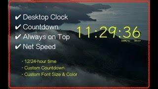 zClock - macOS Topmost Clock, Net Monitor & CountDown