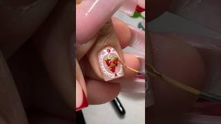 $150 STRAWBERRY NAILS ️  #rednails #pinterestnails #nailprices #vbp #vdaynails