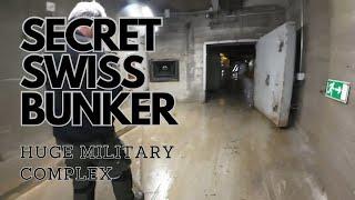 Secret Swiss bunker hidden inside a mountain. WW2 secrets