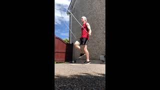 Jump Rope Jog Step using Different Jump Heights: low knees, mid knees, high knees