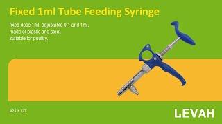 LEVAH -fixed 1ml tube feeding syringe, veterinary continuous injector syringe, China Supplier