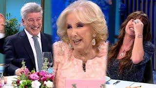 DESCONTROL EN LA MESA: Pachu Peña quería ser serio frente a Mirtha pero Flor Peña se la hizo difícil