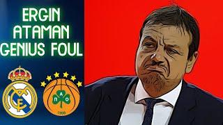 Ergin Ataman genius technical foul | Real Madrid - Panathinaikos