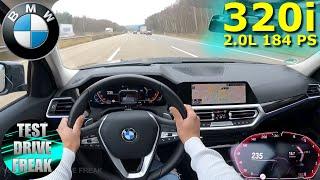 2021 BMW 320i G20 184 PS TOP SPEED AUTOBAHN DRIVE POV