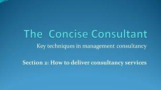 The Concise Consultant   Section 2 How to Deliver Consultancy Services