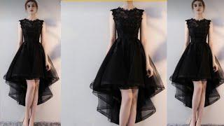 DIY designer high low dress step by step  full tutorial | full umbrella high low dress easy cutting