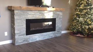 Weekend DIY fireplace build - ELECTRIC fireplace time lapse