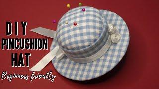 DIY Gingham Pincushion Hat || How to make a Pincushion || Gingham Pincushion Hat Tutorial