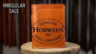 Shell Cordovan Wallet Irregular Sale