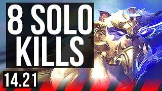 VOLIBEAR vs K'SANTE (TOP) | 8 solo kills, 10/2/2, Dominating | EUW Master | 14.21