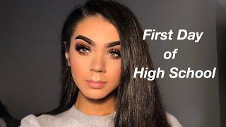 FIRST DAY OF HIGH SCHOOL GRWM/VLOG