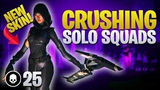 Crushing Solo Squads - 25 Frag! (Fortnite Battle Royale)