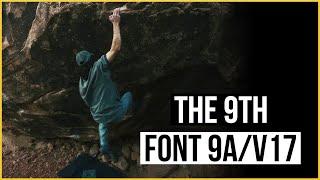 Sean Bailey climbs a new Font 9A/V17