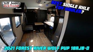 2021 Forest River Wolf Pup 18RJB Toy Hauler Travel Trailer