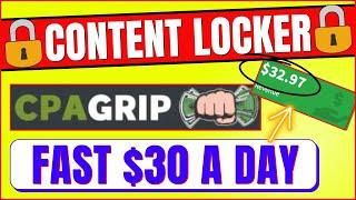 How to Make Money with CPAGrip for Free 2022? (Content Lock Secret)