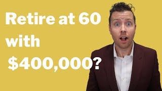 Retire at 60 with $400,000? Where to take income from first?