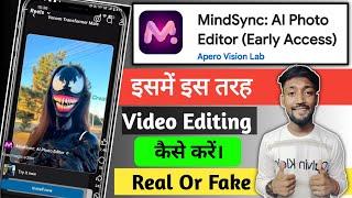 MindSync App Me Video Kaise Banaye/MindSync App Video/Photo Editing Kaise Kare || MindSync App